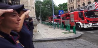 Stamane una delegazione dei vigili del Fuoco del Comando Provinciale di Messina, ha reso omaggio alla memoria dei due poliziotti uccisi a Trieste