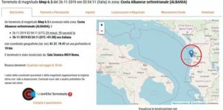Ore 03.55, di martedi’ 26 novembre: ha tremato la terra, in Albania