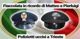 Nel pomeriggio di oggi, si è svolta a Messina una fiaccolata in memoria degli agenti (Matteo e Pierluigi) della Polizia di Stato morti a Trieste