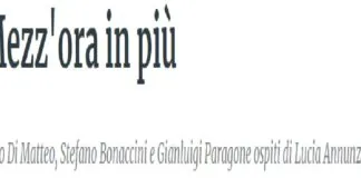 “Mezz’ora in più” in onda oggi, domenica 3 novembre, a partire dalle 14.30 su Rai3