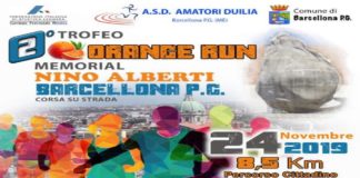 È stata presentata sabato scorso 16 novembre presso i locali del Bar DOP di Barcellona P.G., la seconda edizione di “Orange Run”