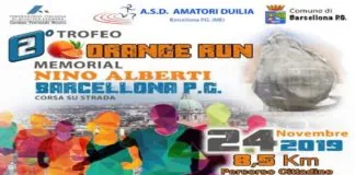È stata presentata sabato scorso 16 novembre presso i locali del Bar DOP di Barcellona P.G., la seconda edizione di “Orange Run”