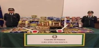 I finanzieri del Comando Provinciale di Messina, hanno sequestrato circa 18mila botti per un totale di 180 kg