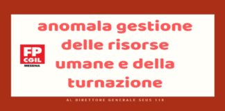 I responsabili della Fp Cgil di Messina, intervengono sul SEUS 118 ed affermano: “Anomala gestione delle risorse umane”