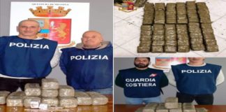Capo d’Orlando (ME): quasi 38 chili di hashish, sono stati rinvenuti e sequestrati dagli agenti della Polizia di Stato