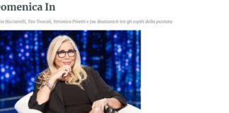 La puntata di “Domenica In”, in onda il 19 gennaio alle 14.00 su Rai1 in diretta dagli Studi ‘Fabrizio Frizzi’ di Roma e condotta da Mara Venier, si aprirà con una ampia intervista alla soprano e attrice Katia Ricciarelli