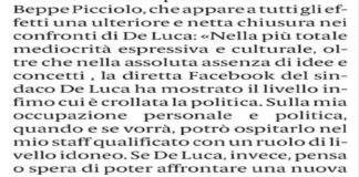 “Queste le conseguenze dell’isterismo istituzionale cui è sottoposta la città, ostaggio di un Sindaco irrispettoso verso tutto e tutti”