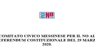 Comitato Civico Messinese, per il NO al Referendum Costituzionale del 29 marzo 2020