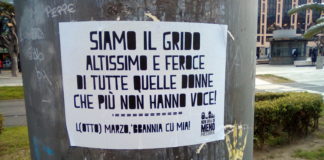 In attesa della giornata globale di mobilitazione femminista dell’8 marzo, durante la notte scorsa, in più punti della città di Messina sono stati affissi diversi manifesti contro la violenza sulle donne e l’oppressione di genere