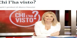 Marina e Valerio, i genitori di Marco Vannini, saranno in studio ospiti di “Chi l’ha visto?” oggi, mercoledì 12 febbraio, alle 21.20 su Rai3