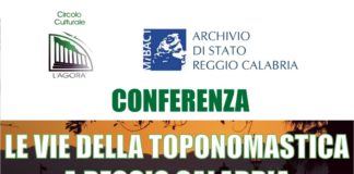 Il Circolo Culturale -L’Agorà-, in collaborazione con l’Archivio di Stato di Reggio Calabria, organizza una giornata di studi