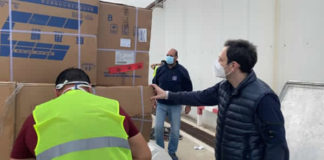 Coronavirus: sono arrivate in Sicilia, altre 56 tonnellate di materiale