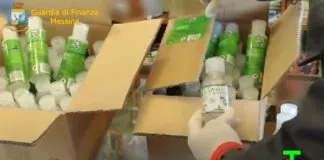 Nei giorni scorsi, i militari del Comando Provinciale della Guardia di Finanza di Messina hanno sequestrato oltre 800 litri di gel igienizzante, già confezionati per la vendita in 6.356 flaconi, di capacità compresa tra i 100 e i 1000 ml, non corrispondenti alle caratteristiche “sanitizzanti” pubblicizzate