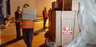 Covid 19: un altro cargo dalla Cina è giunto con materiale sanitario della Regione