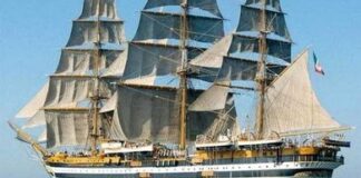 Domani mattina, lunedì 6 luglio, a partire dalle 11 circa, la nave Scuola a vela Amerigo Vespucci transiterà nello stretto di Messina