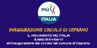 L’inaugurazione…, del Circolo di Ceprano (FR)