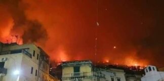 “Altofonte in fiamme”