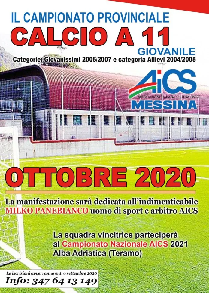 Locandina CAMPIONATO PROVINCIALE CALCIO A 11