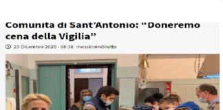 Fontalba e Fotiauto di Messina, sono schierate a sostegno della Comunità di Sant’Antonio