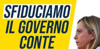 Al via la campagna…, da sottoscrivere all’indirizzo… sfiduciamoilgovernoconte.it, volta a sostenere la mozione parlamentare verso il premier annunciata nei giorni scorsi