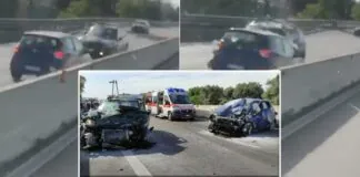 Uno schianto tra due auto: in contromano sulla Statale 16 all’altezza dello svincolo per Fasano, in provincia di Brindisi, il fatto è accaduto giovedi’ scorso auto contromano