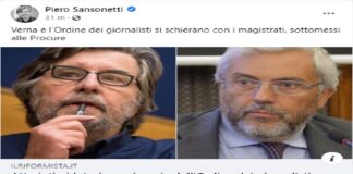 Piero Sansonetti (direttore responsabile): “Atto intimidatorio e minaccia dell’Ordine dei giornalisti contro il Riformista”