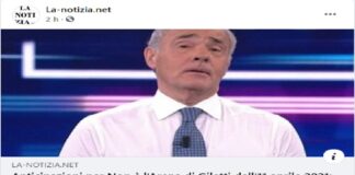 Le anticipazioni…, per “Non è l’Arena” di Giletti dell’11 aprile 2021, in onda alle 20.30 su La7