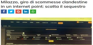 E’ stato scoperto, un giro di scommesse clandestine in un Internet Point di Milazzo