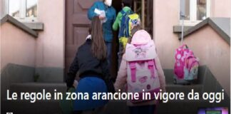 Sono queste…, le regole in vigore da oggi per l’Italia in zona arancione