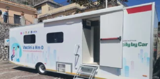 Piazza Autonomia Roccafiorita (ME): è partito oggi, dal più piccolo Comune del Sud Italia, il primo “camper anti-covid”
