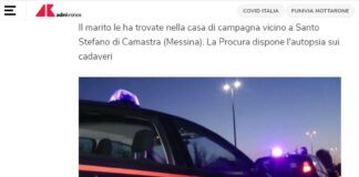 Nuovi sviluppi, sulla triste vicenda di Mariolina Nigrelli e Alessandra Mollica (14 anni), madre e figlia rinvenute (dai carabinieri) ieri sera impiccate a Santo Stefano di Camastra (ME)