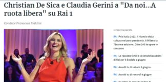 Francesca Fialdini, nell’ultima puntata della stagione di successo di “Da Noi…A Ruota Libera”, che è iniziata in onda domenica 6 giugno alle 17.20 su Rai1, ospiterà Christian De Sica per un emozionante e divertente racconto sulla sua vita