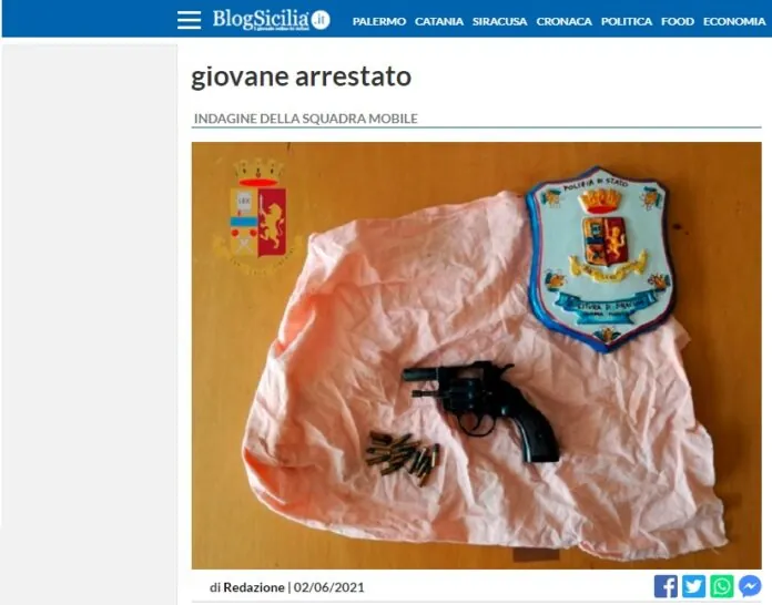 Giovane arrestato a Siracusa
