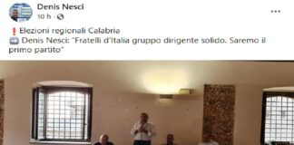 “Stiamo lavorando alla costruzione della lista di Fratelli d’Italia della Circoscrizione Sud”