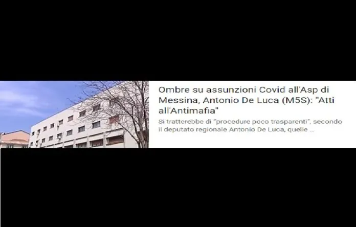 Assunzioni Asp De Luca