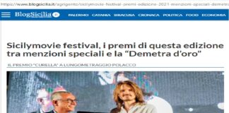 Sicilymovie-Festival, tutti i premi della manifestazione (organizzata ad Agrigento in memoria di Nicolò Curella, illuminato banchiere già presidente della Banca Popolare Sant’Angelo) giunta alla sesta edizione