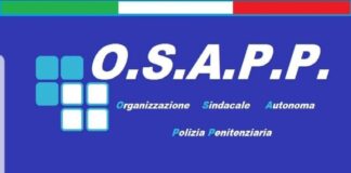 A darne notizia è Salvatore Chillemi – Delegato Nazionale OSAPP – che punta il dito sulla cronica carenza di organico di Polizia Penitenziaria ma anche di quella prevista dalla norma che attribuisce alle ASP il servizio di tutela della salute dei detenuti ristretti per motivi psichiatrici