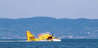 Messina: oggi pomeriggio…, i Canadair antincendio sono stati in azione nello Stretto