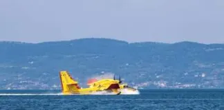Messina: oggi pomeriggio…, i Canadair antincendio sono stati in azione nello Stretto
