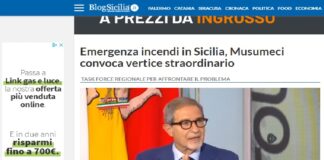 Domani, lunedì 2 agosto, alle ore 12, al PalaRegione di Catania si terrà un vertice regionale di Protezione civile convocato dal presidente della Regione Siciliana Nello Musumeci