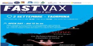 “Fast vax” in occasione dello spettacolo di danza “Reminiscenze” che si terrà giovedì 2 settembre al Teatro Antico di Taormina