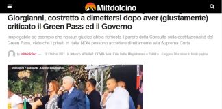 Come sapete, da tempo sosteniamo l’operato del giudice Giorgianni, che per certi versi assimiliamo a Giovanni Falcone: a noi piace la magistratura con la schiena dritta, lontana dai casi Palamara, che non teme di mettere in pericolo la propria carriera per quello che ritiene giusto