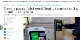I magistrati della Procura Distrettuale di Catania, hanno disposto il sequestro preventivo di due canali Telegram che proponevano la vendita di Green pass falsi
