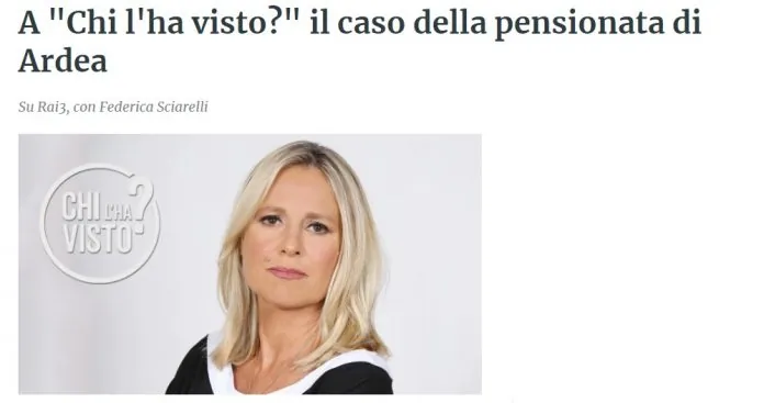 Sciarelli 6 ottobre