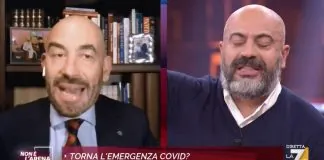 Lo scontro tra Matteo Bassetti e Gianluigi Paragone, avvenuto ieri sera su La7 a Non è l’Arena è finito in querela, il senatore all’attacco: «Sei un figlio di papà ….»…, il medico se ne va