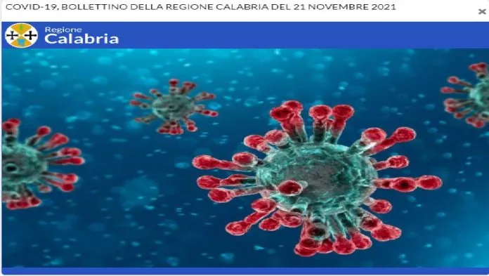 Bollettino Calabria 21 novembre