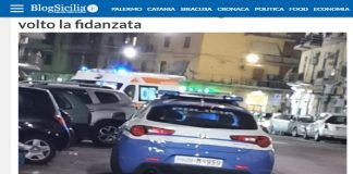 Una ragazza di 22 anni è stata ferita al volto dal fidanzato di 23 anni a Palermo nel quartiere Noce