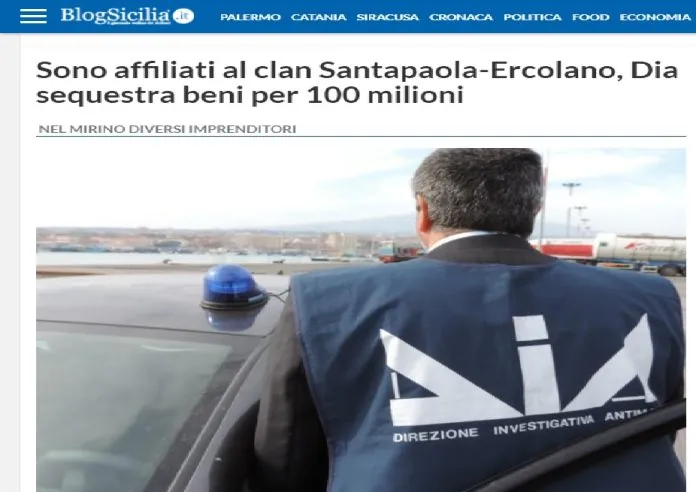 Sequestro Dia Catania