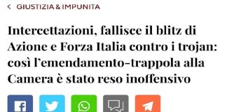 “E’ servito un grande lavoro di #squadra del Movimento 5 Stelle per fermare l’attacco di Forza Italia e Azione, in Commissione Affari costituzionali alla Camera, volto ad indebolire o meglio annientare le indagini con i trojan, i captatori informatici inseriti a distanza nei cellulari”