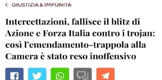 “E’ servito un grande lavoro di #squadra del Movimento 5 Stelle per fermare l’attacco di Forza Italia e Azione, in Commissione Affari costituzionali alla Camera, volto ad indebolire o meglio annientare le indagini con i trojan, i captatori informatici inseriti a distanza nei cellulari”
